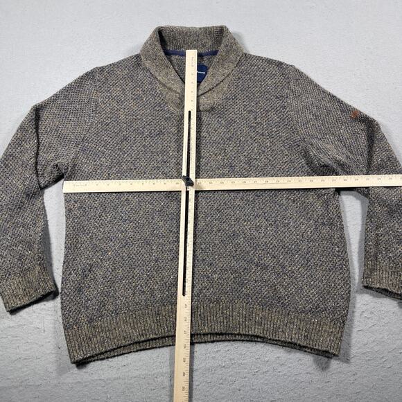 Tommy Bahama Sweater Men XL Shawl Collar Pullover Merino Wool Linen Alpaca Blend - Picture 3 of 10